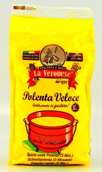 La veronese Polenta Veloce in a 500g yellow packaging